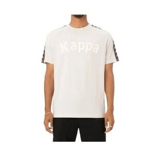 Kappa 222 Bando Deto Logo Graphic Tee Grey Violet Bloom Taped Crewneck Jersey